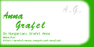 anna grafel business card